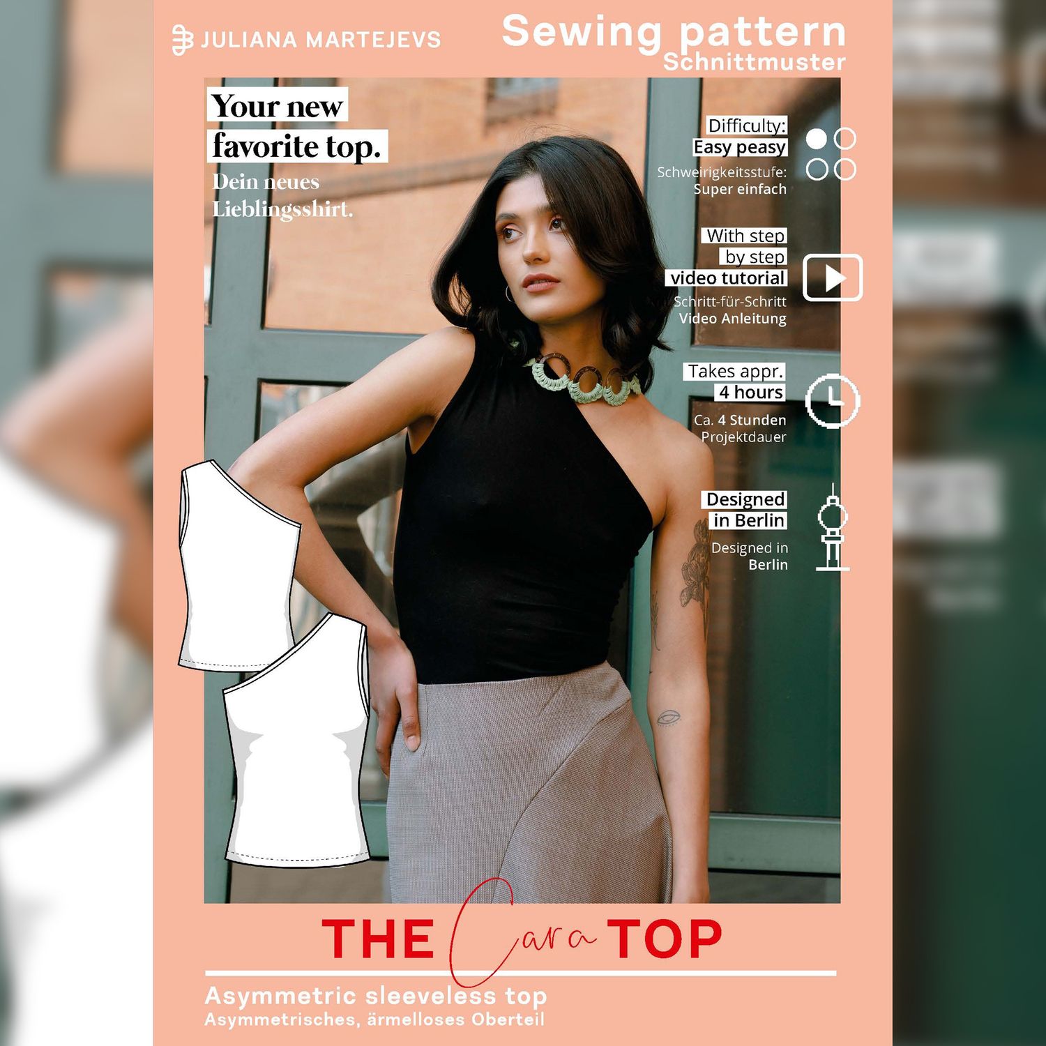 Top - The Cara Top - Schnittmuster eBook-5 Top - The Cara Top - Schnittmuster eBook-5