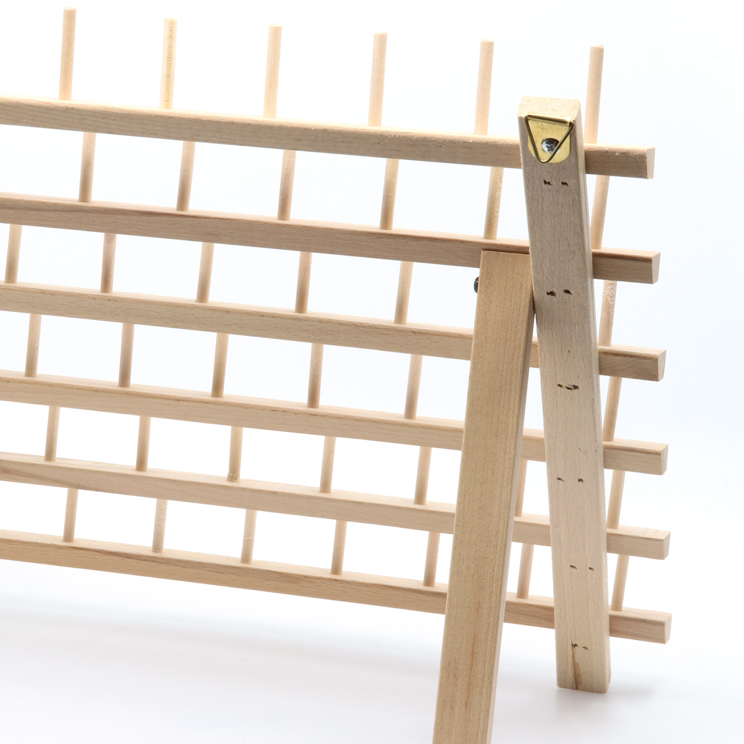 Garnrollenhalter aus Holz für 60 Spulen -4 Garnrollenhalter aus Holz für 60 Spulen -4