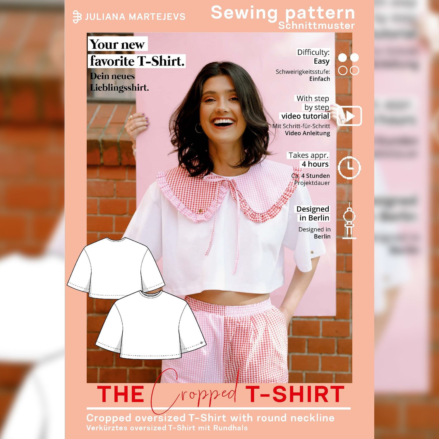 Shirt - The Cropped T-Shirt - Schnittmuster eBook-6 Shirt - The Cropped T-Shirt - Schnittmuster eBook-6