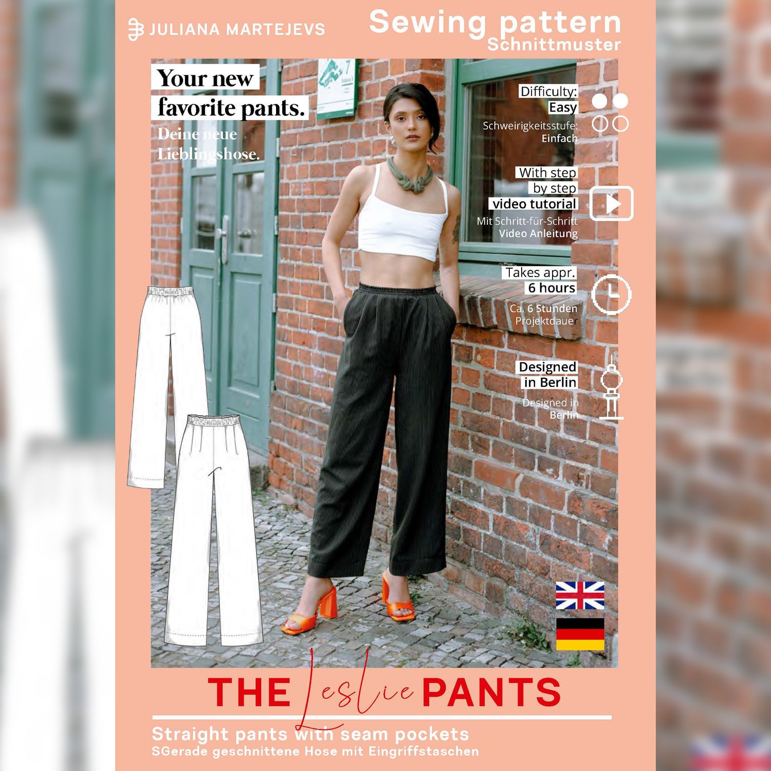 Hose - The Leslie Pants - Schnittmuster eBook-6 Hose - The Leslie Pants - Schnittmuster eBook-6