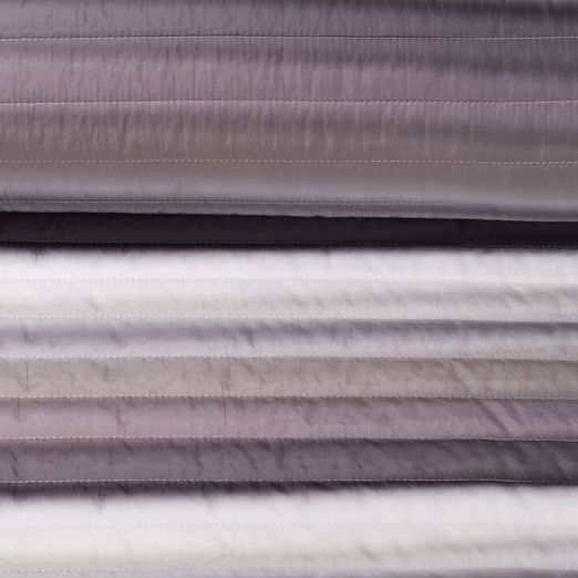 Tissu de veste matelassé - Dégradé de couleurs Gris 35mm Ouaté