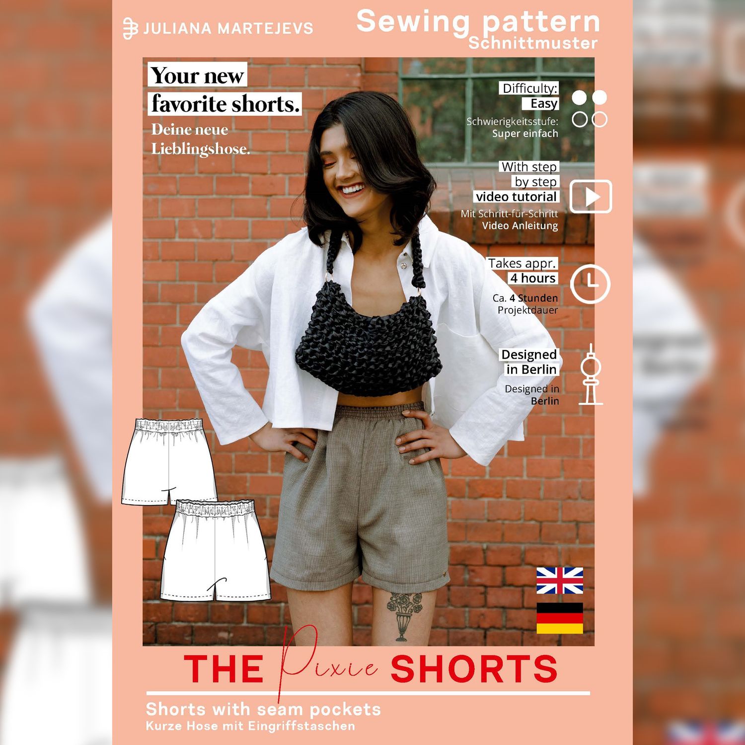 Hose - The Pixie Shorts - Schnittmuster eBook-8 Hose - The Pixie Shorts - Schnittmuster eBook-8