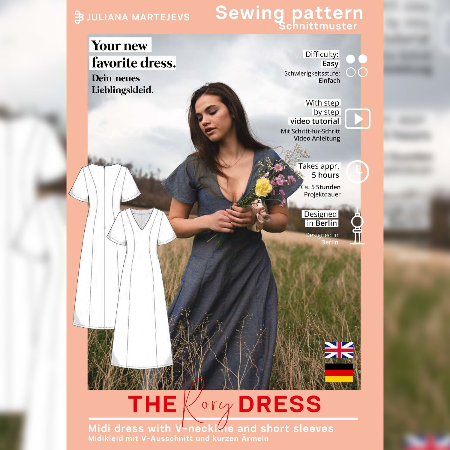 Kleid - The Rory Dress - Schnittmuster eBook-9 Kleid - The Rory Dress - Schnittmuster eBook-9