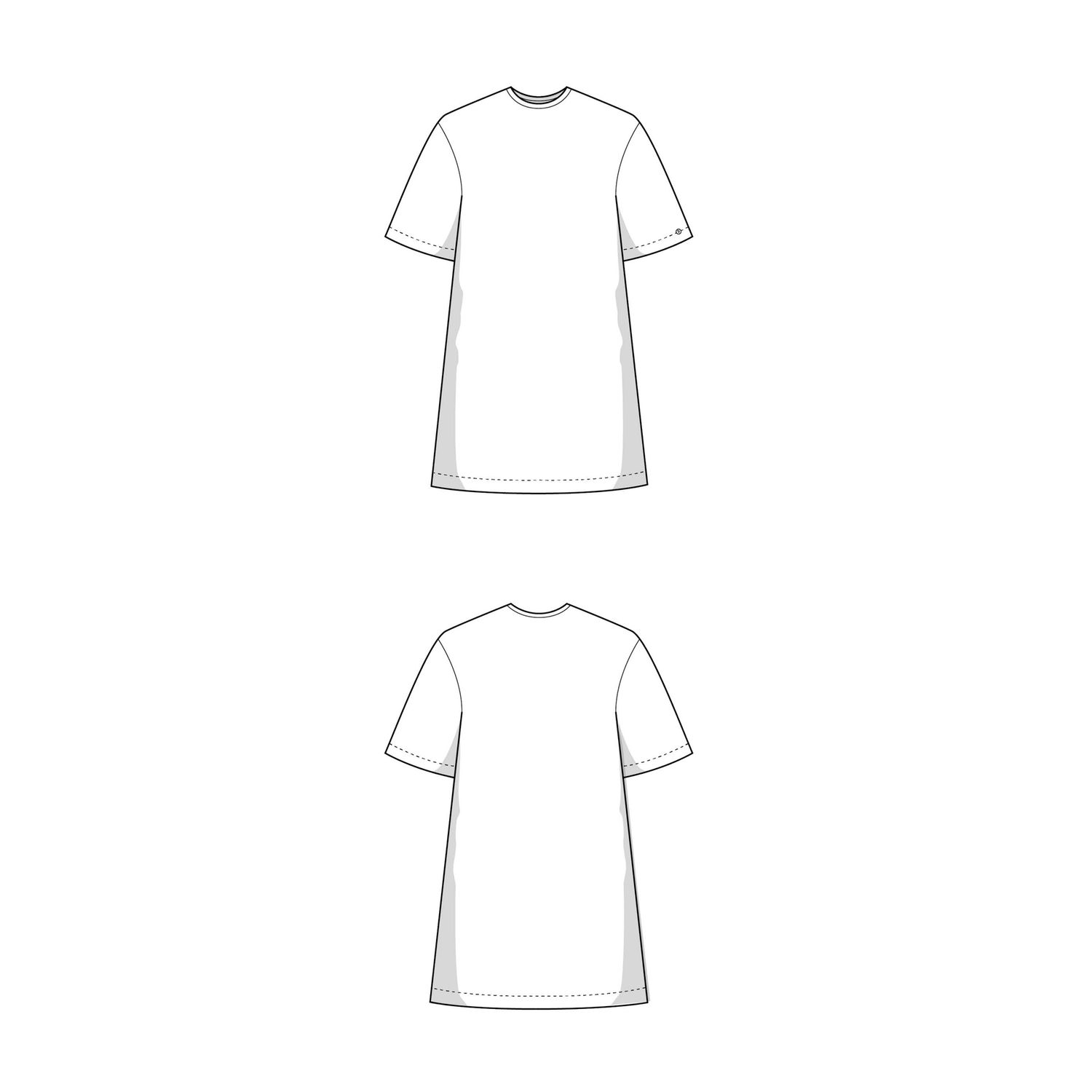 Kleid - The T-Shirt Dress - Schnittmuster eBook-1 Kleid - The T-Shirt Dress - Schnittmuster eBook-1