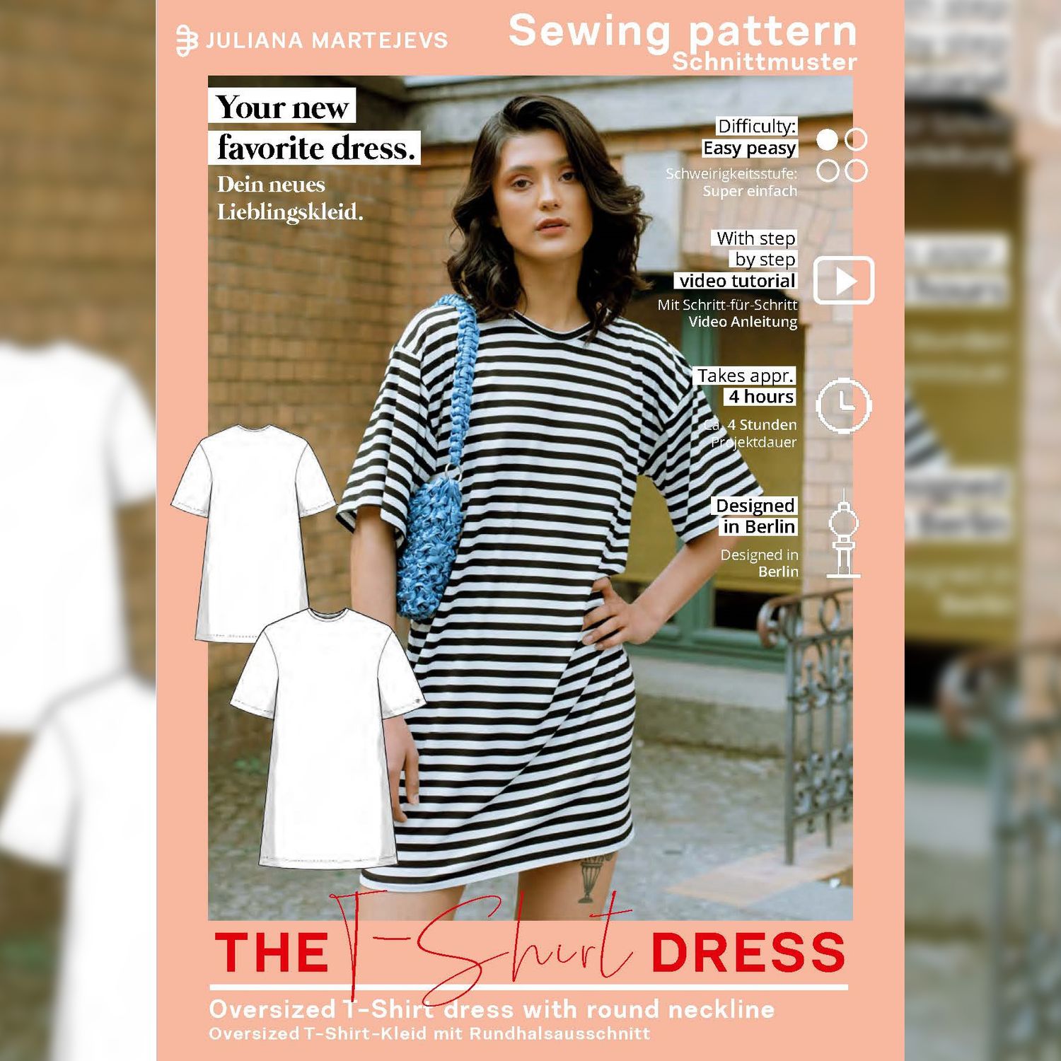 Kleid - The T-Shirt Dress - Schnittmuster eBook-7 Kleid - The T-Shirt Dress - Schnittmuster eBook-7
