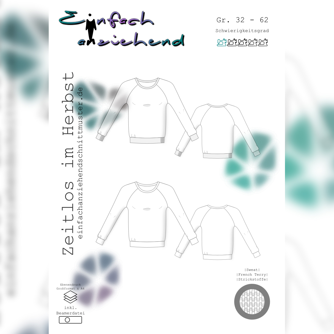 Pullover - Zeitlos im Herbst - Schnittmuster eBook-1 Pullover - Zeitlos im Herbst - Schnittmuster eBook-1