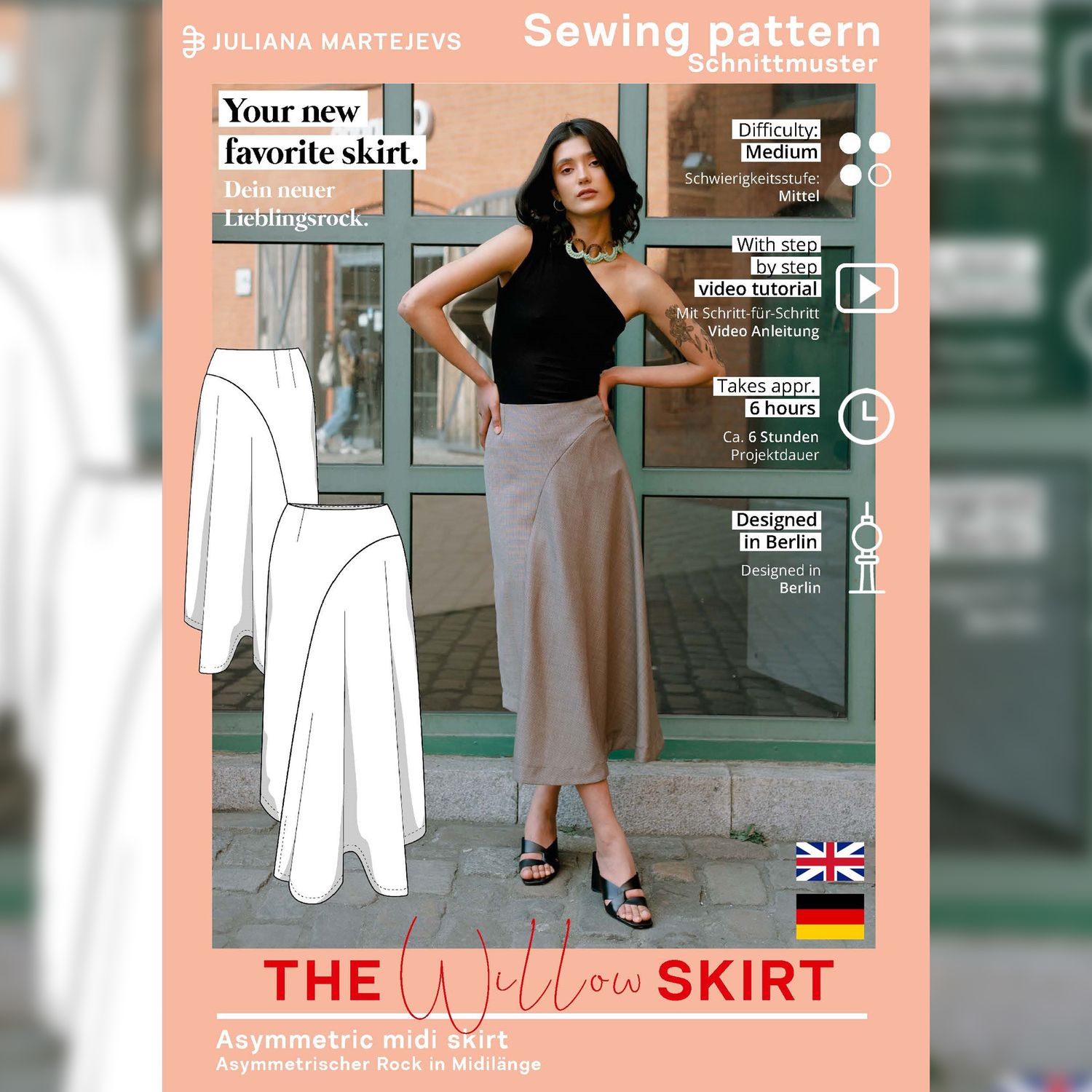Rock - The Willow Skirt - Schnittmuster eBook-8 Rock - The Willow Skirt - Schnittmuster eBook-8
