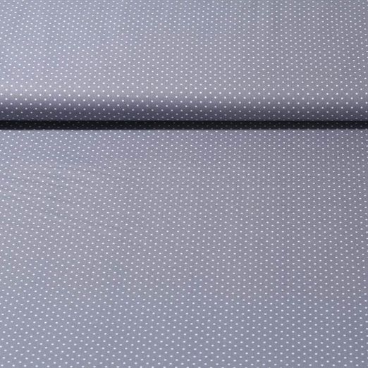 Popeline de coton Bonnie - Pois Gris Blanc