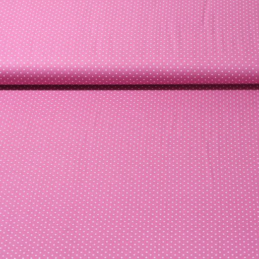 Popeline de coton Bonnie - Pois Mauve Blanc