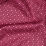 Bomullspoplin - Prickar Mauve Vit