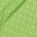 Poplin i bomull - Dots Lime White