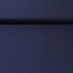 Baumwolle Popeline Bonnie - Punkte Navy Weiß 