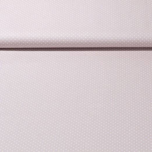 Popeline de coton Bonnie - Pois Sable Blanc