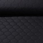 Tissu de veste matelassé - Noir Ouaté Double-face
