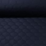 Gesteppter Jackenstoff Ivo - Navy Wattiert Doubleface