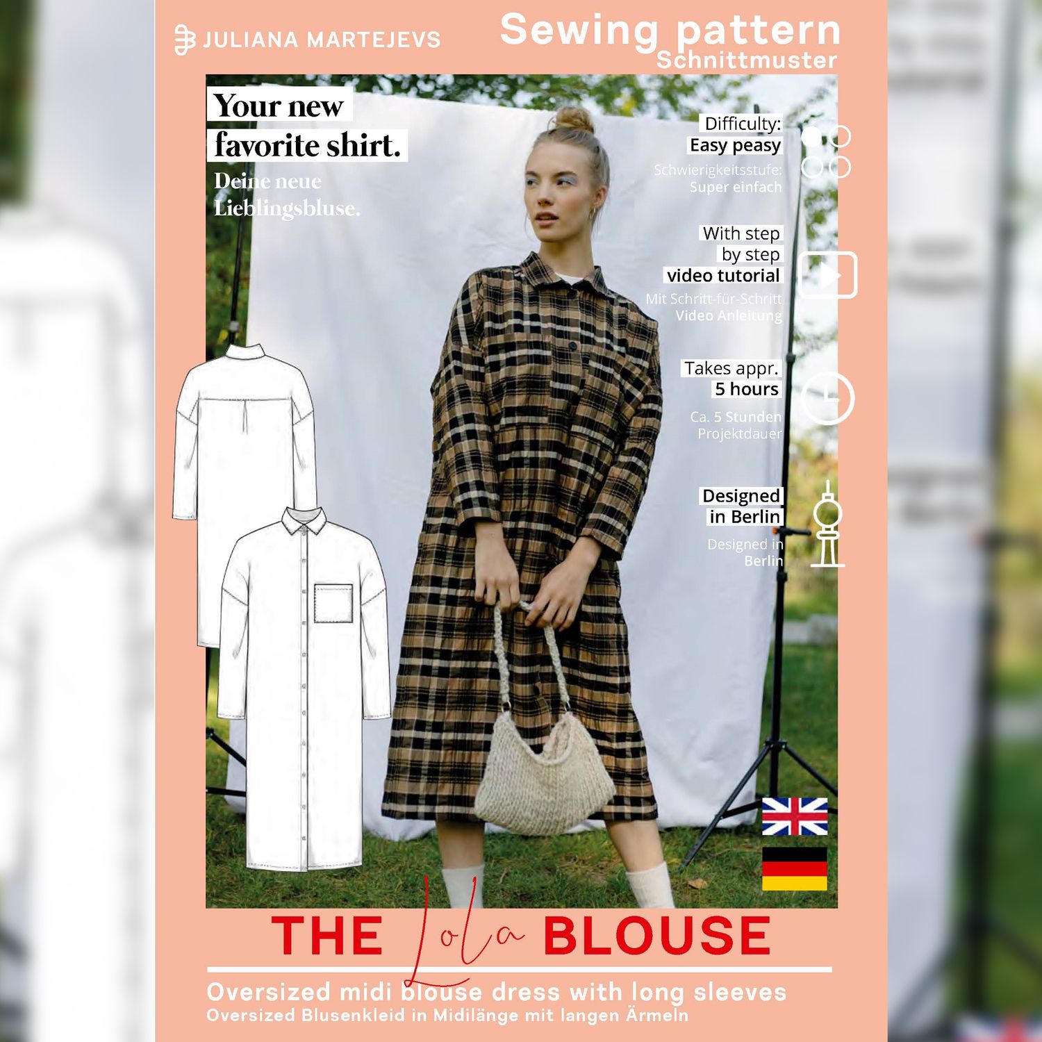 Bluse - The Lola Blouse - Schnittmuster eBook-6 Bluse - The Lola Blouse - Schnittmuster eBook-6