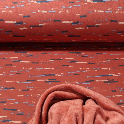 Polaire alpine - Traits Rouge brique