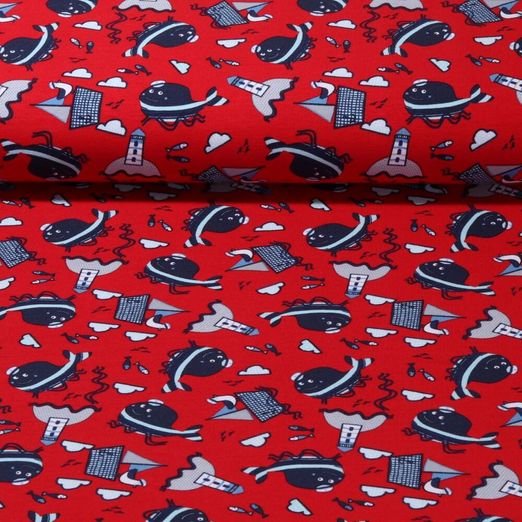 Jersey - Capitaine Baleine Rouge