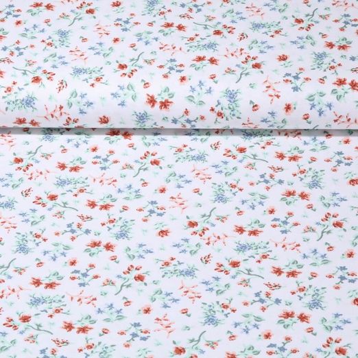 Canvas Wasserabweisend - Blümchen Ecru