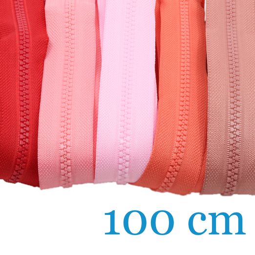 Fermetures éclair pour vestes Séparables 100cm - Lot de 5 pièces Fermetures éclair pour vestes Séparables 100cm - Lot de 5 pièces