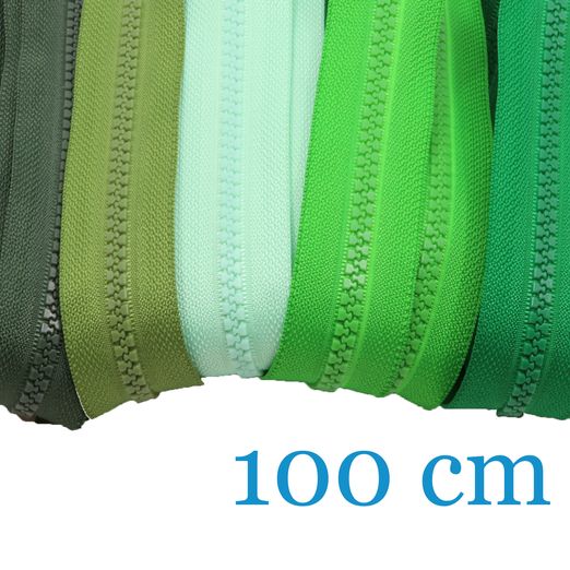 Jackenreißverschlüsse teilbar 100cm - 5er Set