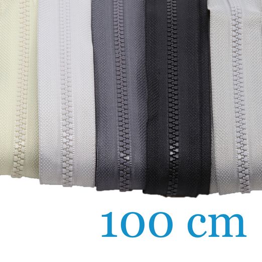 Fermetures éclair pour vestes Séparables 100cm - Lot de 5 pièces Fermetures éclair pour vestes Séparables 100cm - Lot de 5 pièces