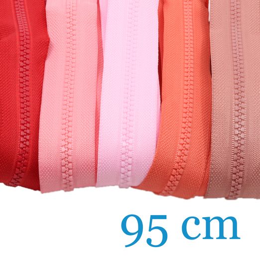 Fermetures éclair pour vestes séparables 95cm - Lot de 5 pièces Fermetures éclair pour vestes séparables 95cm - Lot de 5 pièces