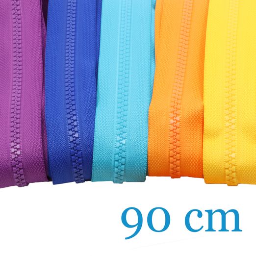 Fermetures éclair pour vestes Séparables 90cm - Lot de 5 pièces 