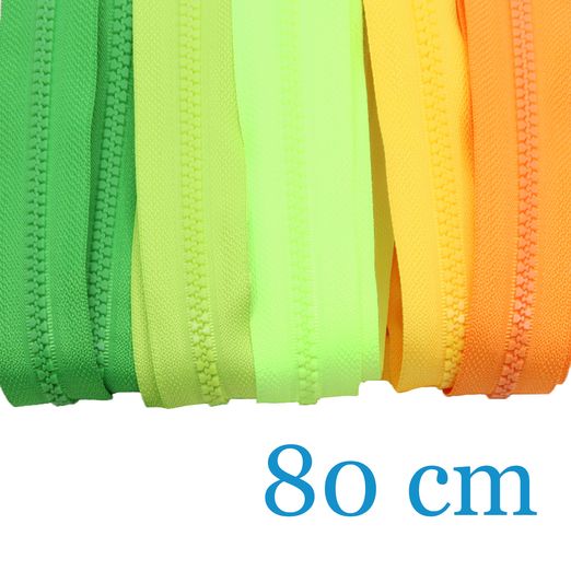Jackenreißverschlüsse teilbar 80cm - 5er Set Jackenreißverschlüsse teilbar 80cm - 5er Set