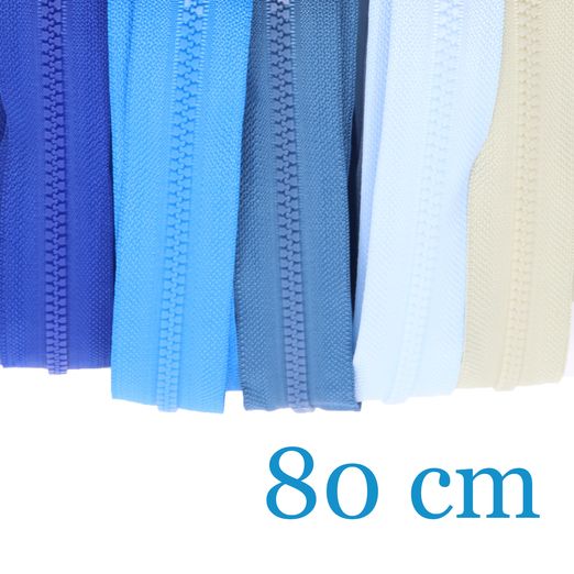 Jackenreißverschlüsse teilbar 80cm - 5er Set Jackenreißverschlüsse teilbar 80cm - 5er Set