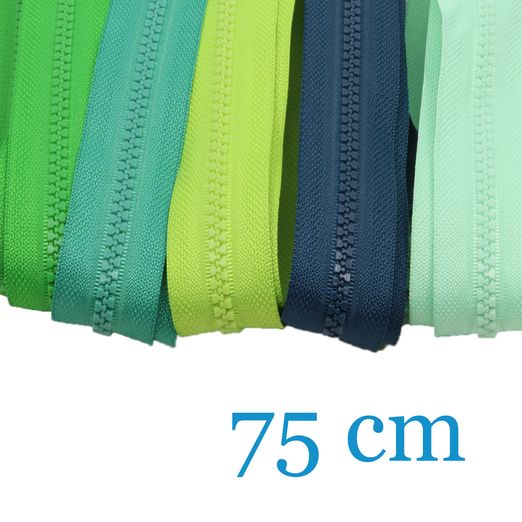 Fermetures éclair pour vestes Séparables 75 cm - Lot de 5 pièces