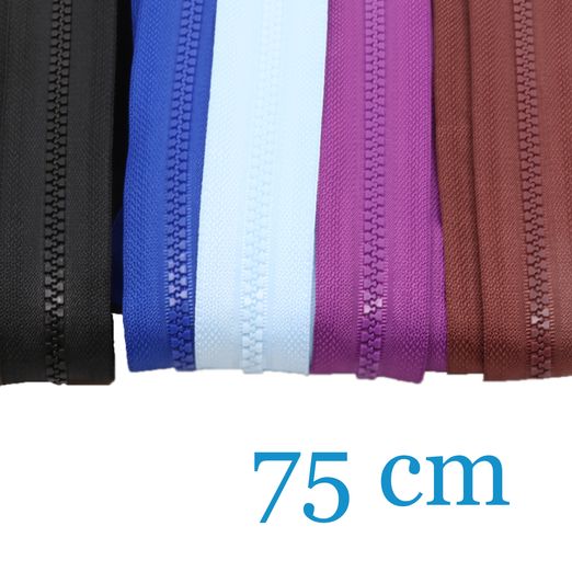 Jackenreißverschlüsse teilbar 75cm - 5er Set Jackenreißverschlüsse teilbar 75cm - 5er Set