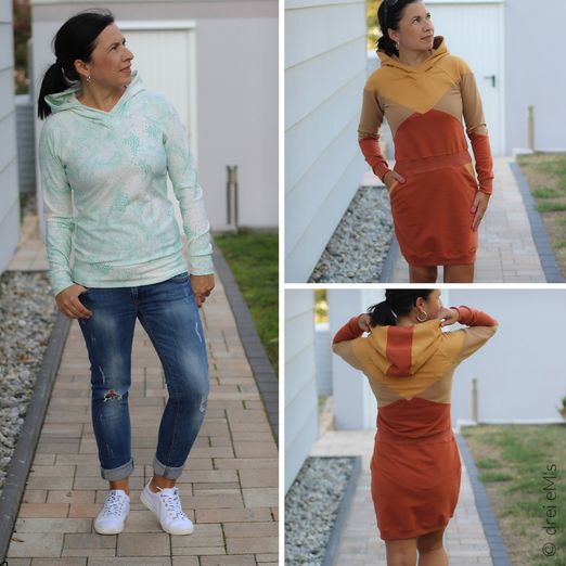 Hoodie und Hoodiekleid - ALIMONDA - Schnittmuster eBook