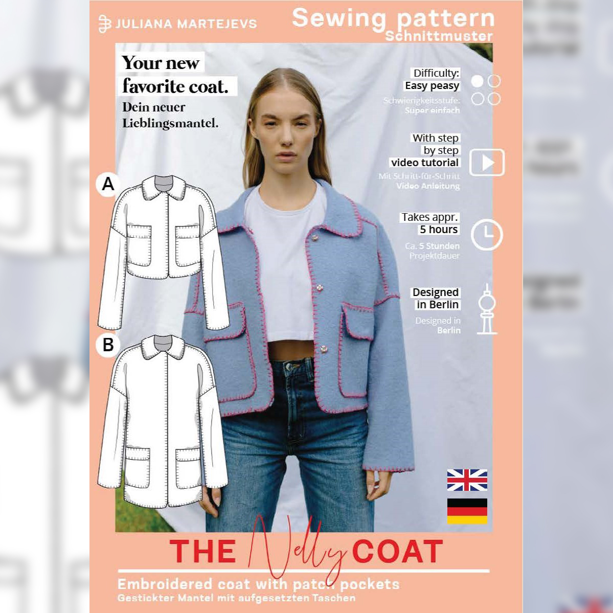 Mantel - The Nelly Coat - Schnittmuster eBook-11 Mantel - The Nelly Coat - Schnittmuster eBook-11
