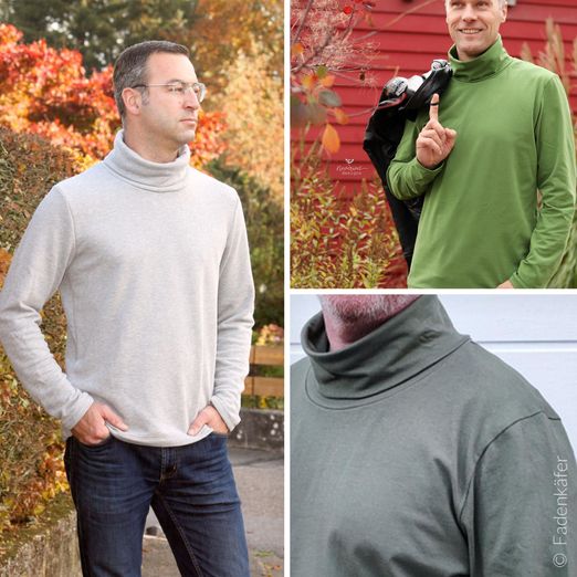 Pullover - Rollkragen-Pullover Herren - Schnittmuster eBook