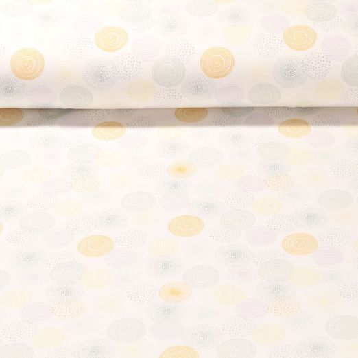 Jersey - Graphische Kreise Weiß