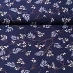 Gütermann Baumwolle Webware - Brilliant Kollektion Blumenzweige Blau