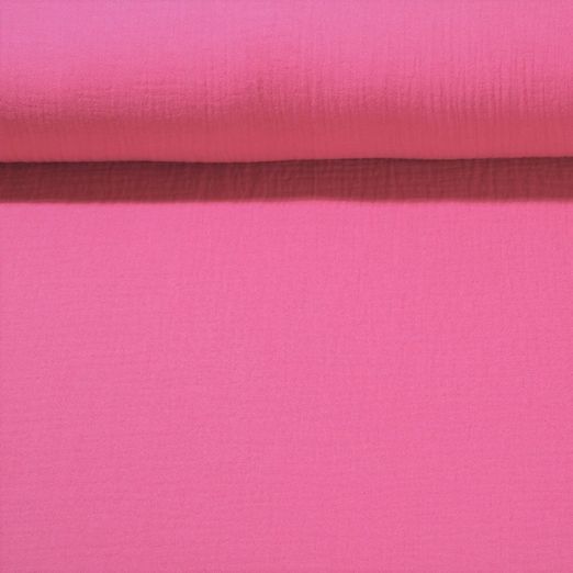 Mousseline bio Marius - Fuchsia