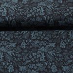 Økologisk Jersey - Hamburger Liebe Digital Print Pretty & Pure Forest Black
