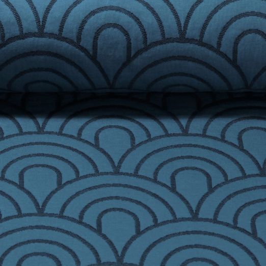 Sweat - Hamburger Liebe Pretty & Pure Bow Matelassé Bleu pétrole 