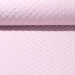 Mousseline de coton Alice - Matelassé Pois Rose Doré