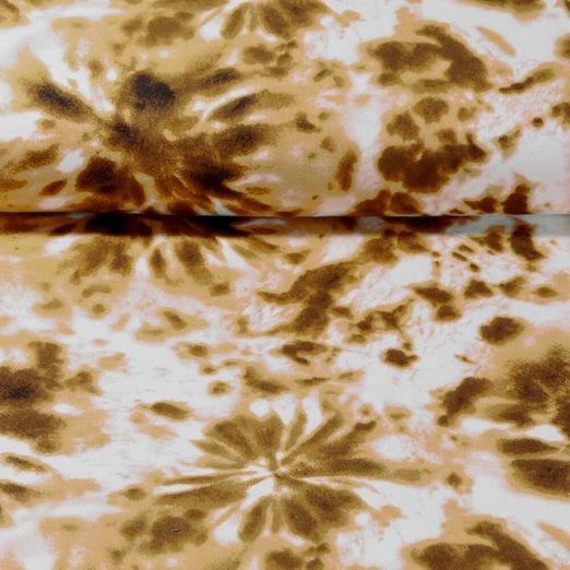 Sweat d'été - French Terry Batik Cuivré Structure bouclée