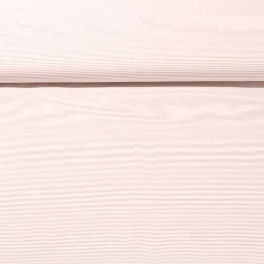 Baumwoll Popeline - Stretch Streifen Beige Längselastisch