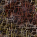 Viskosejersey - Jacquard Used Look Geo Rost