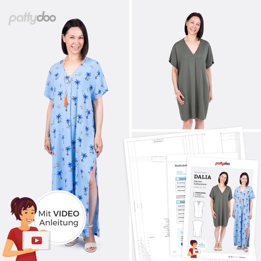 Kaftankleid - Dalia - Papier-Schnittmuster