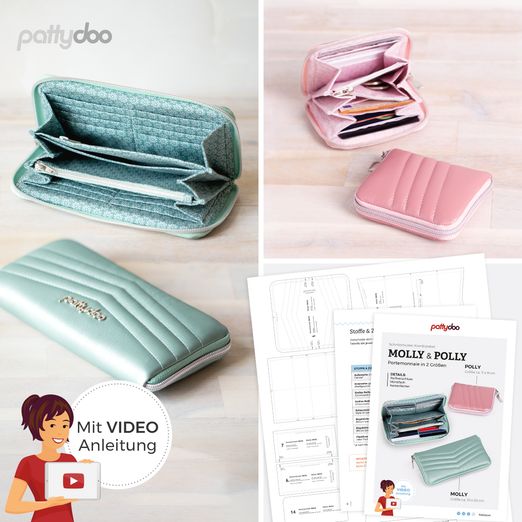 Geldbörsen - Molly & Polly - Papier-Schnittmuster