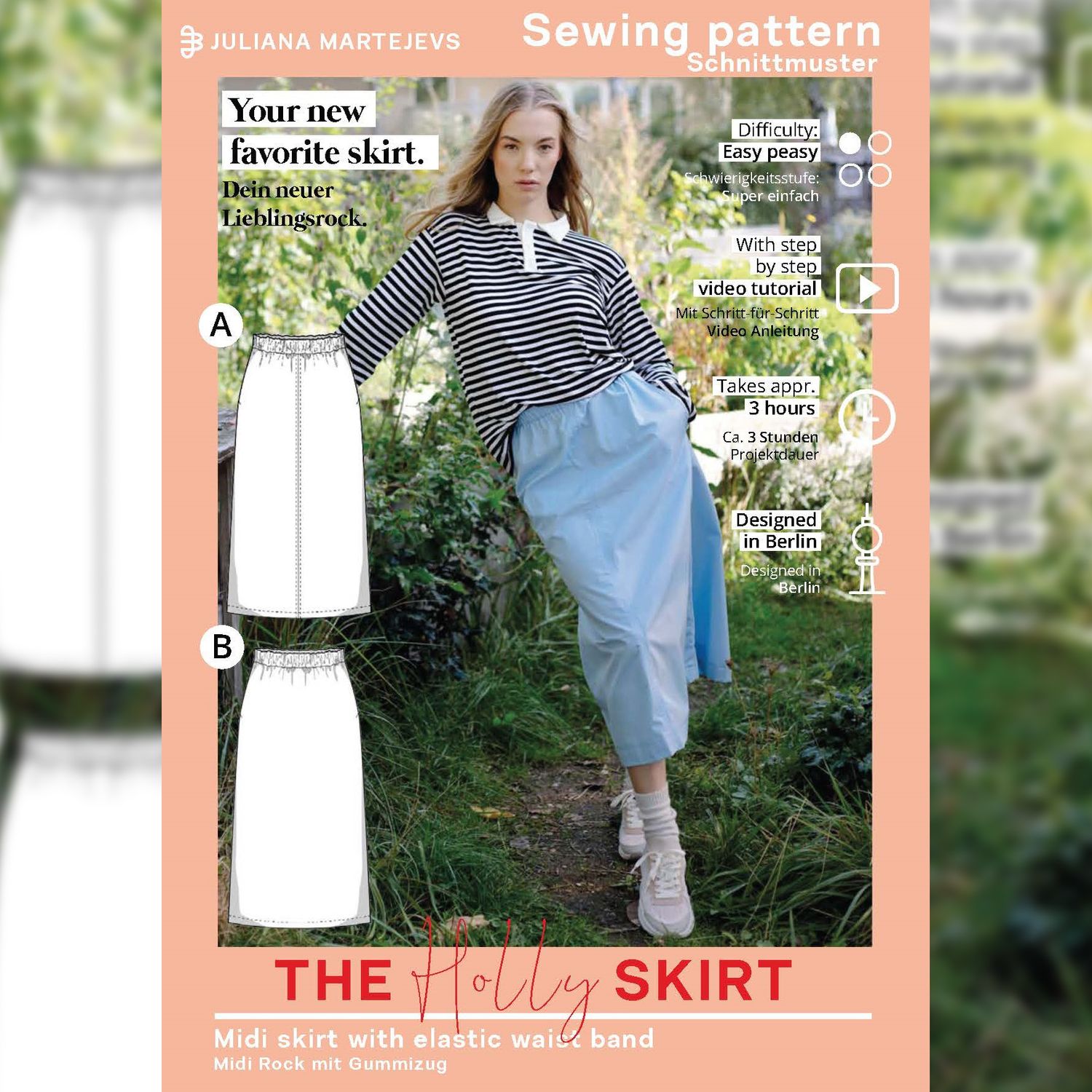 Rock - The Holly Skirt - Schnittmuster eBook-9 Rock - The Holly Skirt - Schnittmuster eBook-9