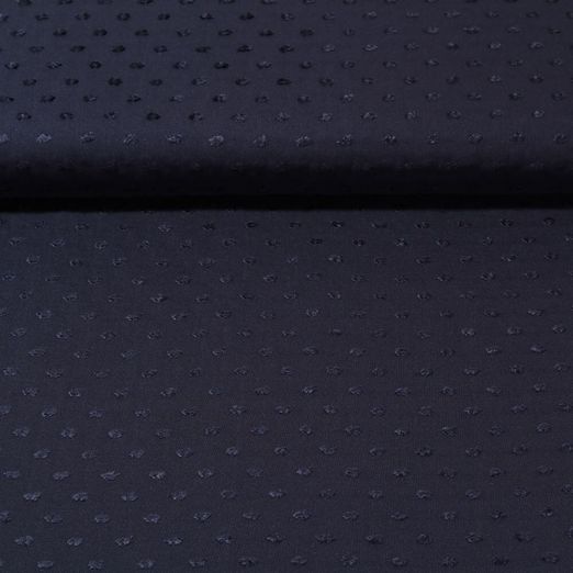 Viscose - Plumetis Bleu marine