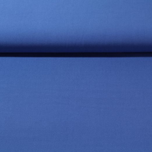 Popeline de viscose Charlène - Stretch Bleu roi uni
