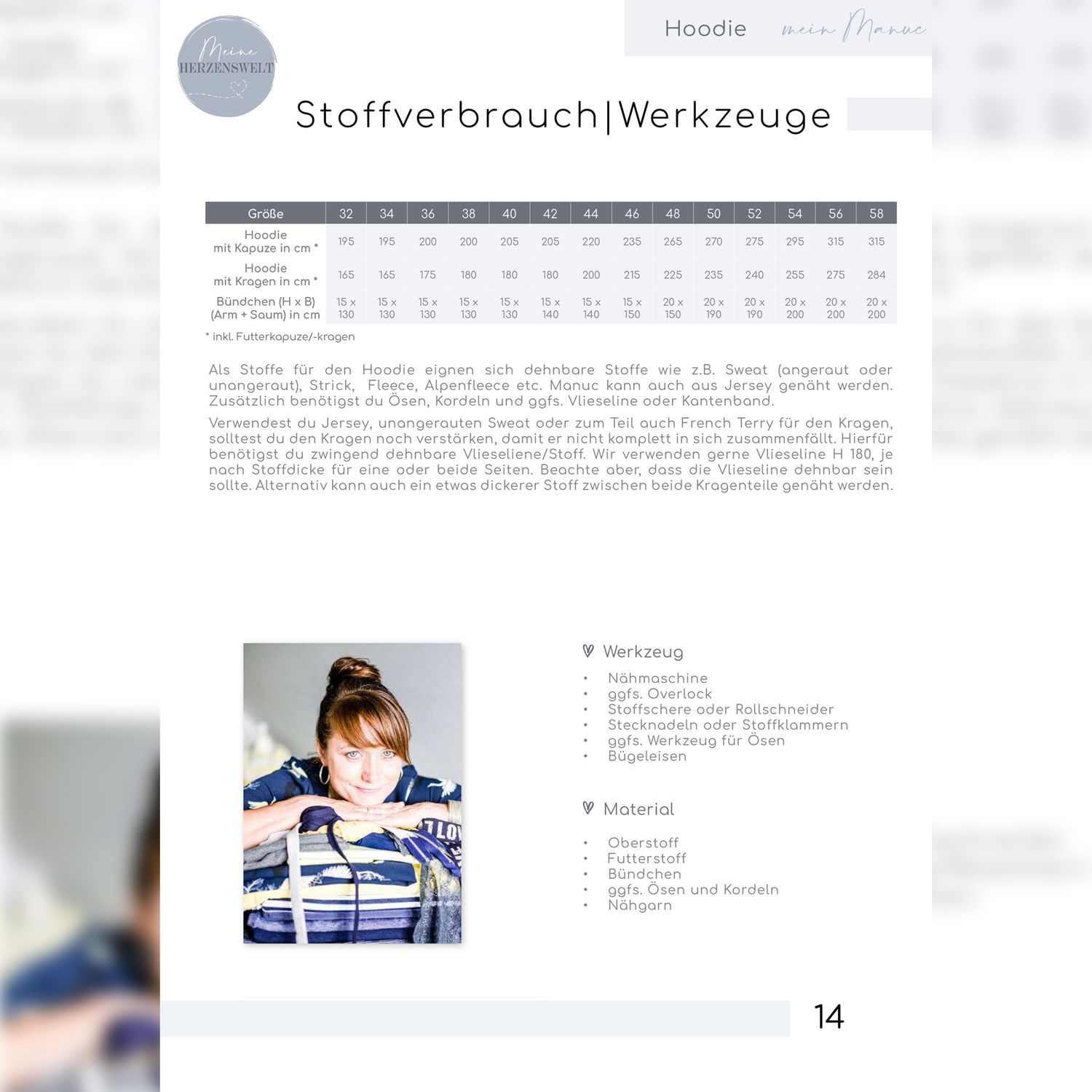 Hoodie - mein Manuc - Schnittmuster eBook-5 Hoodie - mein Manuc - Schnittmuster eBook-5